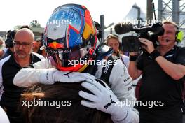 Sebastian Montoya (COL) Campos Racing celebrates his second position in parc ferme. 31.08.2024. Formula 3 Championship, Rd 10, Sprint Race, Monza, Italy, Saturday.