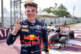 Race winner Tim Tramnitz (GER) MP Motorsport celebrates in parc ferme. 31.08.2024. Formula 3 Championship, Rd 10, Sprint Race, Monza, Italy, Saturday.