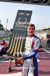 Leonardo Fornaroli (ITA) Trident celebrates third position and becoming F3 Champion in parc ferme. 01.09.2024. Formula 3 Championship, Rd 10, Feature Race, Monza, Italy, Sunday.