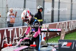 Second placed Gabriele Mini (ITA) Prema Racing in parc ferme. 01.09.2024. Formula 3 Championship, Rd 10, Feature Race, Monza, Italy, Sunday.