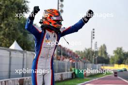 Race winner Sami Meguetounif (FRA) Trident celebrates in parc ferme. 01.09.2024. Formula 3 Championship, Rd 10, Feature Race, Monza, Italy, Sunday.