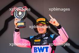 Race winner Nikola Tsolov (BGR) ART Grand Prix celebrates on the podium. 25.05.2024. FIA Formula 3 Championship, Rd 4, Sprint Race Monte Carlo, Monaco, Saturday.