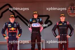The podium (L to R): Tim Tramnitz (GER) MP Motorsport, second; Nikola Tsolov (BGR) ART Grand Prix, race winner; Laurens van Hoepen (NLD) ART Grand Prix, third.  25.05.2024. FIA Formula 3 Championship, Rd 4, Sprint Race Monte Carlo, Monaco, Saturday.