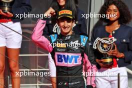Race winner Gabriele Mini (ITA) Prema Racing celebrates on the podium. 26.05.2024. FIA Formula 3 Championship, Rd 4, Feature Race, Monte Carlo, Monaco, Sunday.