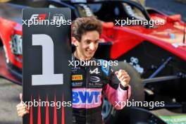 Race winner Gabriele Mini (ITA) Prema Racing celebrates in parc ferme. 26.05.2024. FIA Formula 3 Championship, Rd 4, Feature Race, Monte Carlo, Monaco, Sunday.