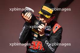 Christian Mansell (GBR) ART Grand Prix celebrates his second position on the podium. 26.05.2024. FIA Formula 3 Championship, Rd 4, Feature Race, Monte Carlo, Monaco, Sunday.