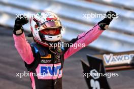 Race winner Gabriele Mini (ITA) Prema Racing celebrates in parc ferme. 26.05.2024. FIA Formula 3 Championship, Rd 4, Feature Race, Monte Carlo, Monaco, Sunday.