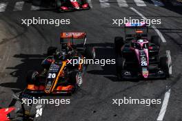 Noel Leon (MEX) Van Amersfoort Racing and Nikola Tsolov (BGR) ART Grand Prix. 26.05.2024. FIA Formula 3 Championship, Rd 4, Feature Race, Monte Carlo, Monaco, Sunday.