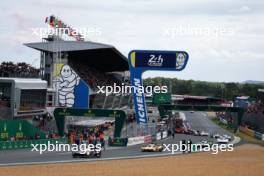 Sebastien Buemi (SUI) / Brendon Hartley (NZL) / Ryo Hirakawa (JPN) #08 Toyota Gazoo Racing, Toyota GR010, Hybrid on the formation lap. 15.06.2024. FIA World Endurance Championship, Round 4, Le Mans 24 Hours, Race, Le Mans, France, Saturday.