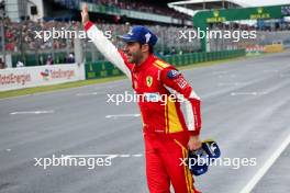 Race winner Miguel Molina (ESP) #50 Ferrari AF Corse, Ferrari 499P  celebrates at the end of the race. 16.06.2024. FIA World Endurance Championship, Round 4, Le Mans 24 Hours, Race, Le Mans, France, Sunday.