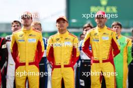 (L to R): Robert Shwartzman (ISR), Yifei Ye (CHN), Robert Kubica (POL) #83 AF Corse. 11.06.2024. FIA World Endurance Championship, Round 4, Le Mans 24 Hours, Preview, Le Mans, France, Tuesday.