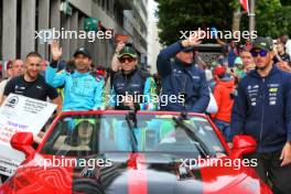 Ahmad Al Harthy (OMN) / Valentino Rossi (ITA) / Maxime Martin (BEL) #46 Team WRT BMW M4 LMGT3 . 14.06.2024. FIA World Endurance Championship, Round 4, Le Mans 24 Hours, Parade, Le Mans, France, Friday.