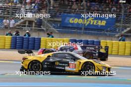 Tom Van Rompuy (BEL) / Rui Andrade (POR) / Charlie Eastwood (IRE) #81 TF Sport Corvette Z06 LMGT3.R. 15.06.2024. FIA World Endurance Championship, Round 4, Le Mans 24 Hours, Race, Le Mans, France, Saturday.
