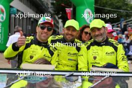Claudio Schiavoni (ITA) / Matteo Cressoni (ITA) / Franck Perera (FRA) #60 Iron Lynx Lamborghini Huracan LMGT3 Evo2. 14.06.2024. FIA World Endurance Championship, Round 4, Le Mans 24 Hours, Parade, Le Mans, France, Friday.