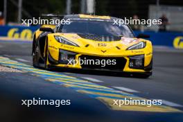 Tom Van Rompuy (BEL) / Rui Andrade (POR) / Charlie Eastwood (IRE) #81 TF Sport Corvette Z06 LMGT3.R. 12.06.2024. FIA World Endurance Championship, Round 4, Le Mans 24 Hours, Practice and Qualifying, Le Mans, France, Wednesday.