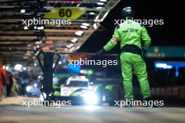 Claudio Schiavoni (ITA) / Matteo Cressoni (ITA) / Franck Perera (FRA) #60 Iron Lynx Lamborghini Huracan LMGT3 Evo2. 13.06.2024. FIA World Endurance Championship, Round 4, Le Mans 24 Hours, Practice and Qualifying, Le Mans, France, Thursday.