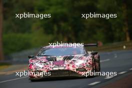 Sarah Bovy (BEL) / Rahel Frey (SUI) / Michelle Gatting (DEN) #85 Iron Dames Lamborghini Huracan LMGT3 Evo2. 15.06.2024. FIA World Endurance Championship, Round 4, Le Mans 24 Hours, Race, Le Mans, France, Saturday.