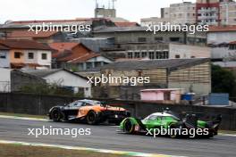 Joshua Caygill (GBR) / Nicolas Pino (CHL) / Marino Sato (JPN) #95 United Autosports McLaren 720S LMGT3 Evo ledas Mirko Bortolotti (ITA) / Edoardo Mortara (ITA) / Daniil Kvyat (RUS) #63 Iron Lynx Lamborghini SC63. 12.07.2024. FIA World Endurance Championship, Round 5, Six Hours of Sao Paulo, Sao Paulo, Brazil.