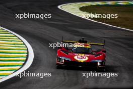 Antonio Fuoco (ITA) / Miguel Molina (ESP) / Nicklas Nielsen (DEN) #50 Ferrari AF Corse, Ferrari 499P. 12.07.2024. FIA World Endurance Championship, Round 5, Six Hours of Sao Paulo, Sao Paulo, Brazil.