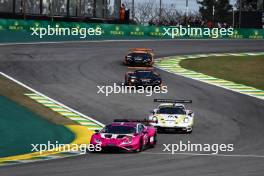 Sarah Bovy (BEL) / Rahel Frey (SUI) / Michelle Gatting (DEN) #85 Iron Dames Lamborghini Huracan LMGT3 Evo2. 14.07.2024. FIA World Endurance Championship, Round 5, Six Hours of Sao Paulo, Sao Paulo, Brazil.