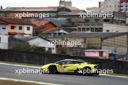 Claudio Schiavoni (ITA) / Matteo Cressoni (ITA) / Franck Perera (FRA) #60 Iron Lynx Lamborghini Huracan LMGT3 Evo2 spins. 12.07.2024. FIA World Endurance Championship, Round 5, Six Hours of Sao Paulo, Sao Paulo, Brazil.