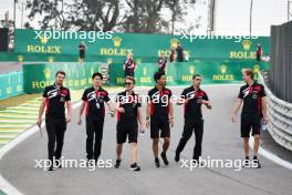 Sebastien Buemi (SUI), Brendon Hartley (NZL), Ryo Hirakawa (JPN) #08 Toyota Gazoo Racing, walk the circuit with the team. 12.07.2024. FIA World Endurance Championship, Round 5, Six Hours of Sao Paulo, Sao Paulo, Brazil.