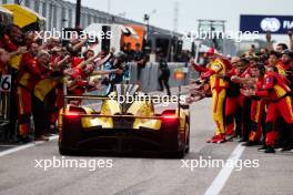 Race winners Robert Kubica (POL) / Robert Shwartzman (ISR) / Yifei Ye (CHN) #83 AF Corse Ferrari 499P enter parc ferme. 01.09.2024. FIA World Endurance Championship, Rd 6, Lone Star COTA, Circuit of the Americas, Austin, Texas, USA.