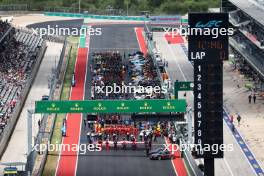 The grid before the start of the race. 01.09.2024. FIA World Endurance Championship, Rd 6, Lone Star COTA, Circuit of the Americas, Austin, Texas, USA.