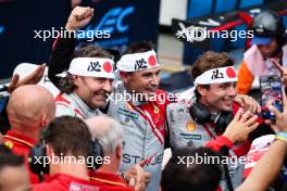 Thomas Flohr (SUI) / Francesco Castellacci (ITA) / Davide Rigon (ITA) #54 Vista AF Corse celebrate LMGT3 victory in parc ferme. 15.09.2024. FIA World Endurance Championship, Round 7, Six Hours of Fuji, Fuji, Japan, Sunday.