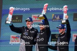 Dries Vanthoor (BEL) / Raffaele Marciello (ITA) / Marco Wittmann (GER) #15 BMW M Team WRT BMW celebrate second position on the podium. 15.09.2024. FIA World Endurance Championship, Round 7, Six Hours of Fuji, Fuji, Japan, Sunday.