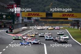 Earl Bamber (NZL) / Alex Lynn (GBR) #02 Cadillac Racing Cadillac V-Series.R leads at the start of the race. 15.09.2024. FIA World Endurance Championship, Round 7, Six Hours of Fuji, Fuji, Japan, Sunday.