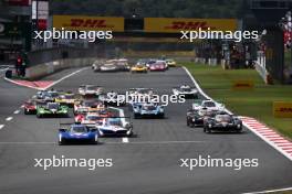 Earl Bamber (NZL) / Alex Lynn (GBR) #02 Cadillac Racing Cadillac V-Series.R leads at the start of the race. 15.09.2024. FIA World Endurance Championship, Round 7, Six Hours of Fuji, Fuji, Japan, Sunday.