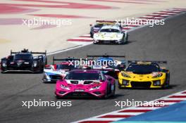 Sarah Bovy (BEL) / Rahel Frey (SUI) / Michelle Gatting (DEN) #85 Iron Dames Lamborghini Huracan LMGT3 Evo2. 02.11.2024. FIA World Endurance Championship, Round 8, Eight Hours of Bahrain, Sakhir, Bahrain, Saturday.