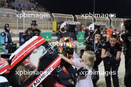 Laurens Vanthoor (BEL) #06 Porsche Penske Motorsport, Porsche 963 in parc ferme - celebrates becoming WEC Champion with his daughter. 02.11.2024. FIA World Endurance Championship, Round 8, Eight Hours of Bahrain, Sakhir, Bahrain, Saturday.