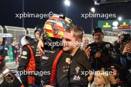 Laurens Vanthoor (BEL) #06 Porsche Penske Motorsport, Porsche 963 in parc ferme - celebrates becoming WEC Champion with his brother Dries Vanthoor (BEL). 02.11.2024. FIA World Endurance Championship, Round 8, Eight Hours of Bahrain, Sakhir, Bahrain, Saturday.