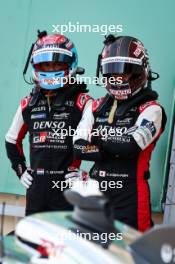 (L to R): Mike Conway (GBR) and Kamui Kobayashi (JPN) #07 Toyota Gazoo Racing. 31.10.2024. FIA World Endurance Championship, Round 8, Eight Hours of Bahrain, Sakhir, Bahrain, Thursday.