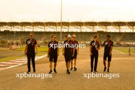 Sebastien Buemi (SUI), Brendon Hartley (NZL), andRyo Hirakawa (JPN) #08 Toyota Gazoo Racing, walk the circuit. 31.10.2024. FIA World Endurance Championship, Round 8, Eight Hours of Bahrain, Sakhir, Bahrain, Thursday.