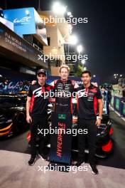 (L to R): Sebastien Buemi (SUI) / Brendon Hartley (NZL) / Ryo Hirakawa (JPN) #08 Toyota Gazoo Racing, Toyota GR010, Hybrid, celebrate pole position in parc ferme. 01.11.2024. FIA World Endurance Championship, Round 8, Eight Hours of Bahrain, Sakhir, Bahrain, Friday.