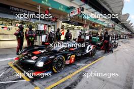 Mike Conway (GBR) / Kamui Kobayashi (JPN) / Nyck de Vries (NLD) #07 Toyota Gazoo Racing, Toyota GR010 Hybrid. 01.11.2024. FIA World Endurance Championship, Round 8, Eight Hours of Bahrain, Sakhir, Bahrain, Friday.