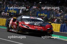 Giacomo Petrobelli (ITA) / Larry ten Voorde (NLD) / Salih Yoluc (TUR) #66 JMW Motorsport Ferrari 296 LMGT3. 07-09.06.2024. FIA World Endurance Championship, Le Mans Test, Le Mans, France.