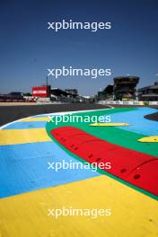 Circuit atmosphere - final chicane kerb detail. 07-09.06.2024. FIA World Endurance Championship, Le Mans Scrutineering and Test, Le Mans, France.