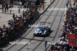 Ahmad Al Harthy (OMN) / Valentino Rossi (ITA) / Maxime Martin (BEL) #46 Team WRT BMW M4 LMGT3  at the town parade. 07-09.06.2024. FIA World Endurance Championship, Le Mans Scrutineering and Test, Le Mans, France.