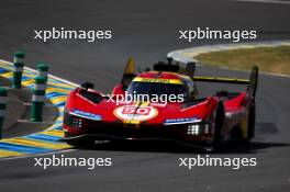 Antonio Fuoco (ITA) / Miguel Molina (ESP) / Nicklas Nielsen (DEN) #50 Ferrari AF Corse, Ferrari 499P. 07-09.06.2024. FIA World Endurance Championship, Le Mans Test, Le Mans, France.