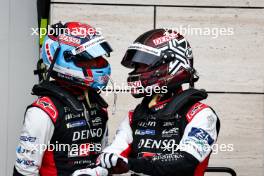 (L to R): Nyck de Vries (NLD) Toyota Gazoo Racing with Kamui Kobayashi (JPN) Toyota Gazoo Racing. 26-27.02.2024. FIA World Endurance Championship, Official Prologue, Doha, Qatar.