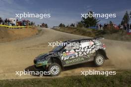 Oliver SOLBERG Solberg SWE, Elliot Edmonson GBR, Skoda GBR Fabia RS, Rally 2.  26-09.09.2024. World Rally Championship, Rd 11, Concepcion, Chile. www.xpbimages.com, EMail: requests@xpbimages.com © Copyright: XPB Images