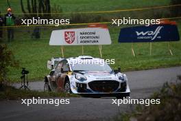 Adrien Fourmaux (FRA) / Alexandre Coria (FRA) M-Sport Ford World Rally Team Ford Puma Rally1 Hybrid. 17-20.10.2024. World Rally Championship, Rd 12, Central Europe Rally, Germany, Austria, Czechia. www.xpbimages.com, EMail: requests@xpbimages.com © Copyright: XPB Images