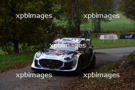 Adrien Fourmaux (FRA) / Alexandre Coria (FRA) M-Sport Ford World Rally Team Ford Puma Rally1 Hybrid. 17-20.10.2024. World Rally Championship, Rd 12, Central Europe Rally, Germany, Austria, Czechia. www.xpbimages.com, EMail: requests@xpbimages.com © Copyright: XPB Images