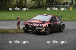 Yohan Rossel (FRA) / Florian Barral (FRA) DG Sport Competition Citroen C3 Rally2. 17-20.10.2024. World Rally Championship, Rd 12, Central Europe Rally, Germany, Austria, Czechia. www.xpbimages.com, EMail: requests@xpbimages.com © Copyright: XPB Images