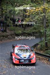 Andreas Mikkelsen (NOR) / Torstein Eriksen (NOR) Hyundai Shell Mobis World Rally Team, Hyundai i20 M Rally1 Hybrid. 17-20.10.2024. World Rally Championship, Rd 12, Central Europe Rally, Germany, Austria, Czechia. www.xpbimages.com, EMail: requests@xpbimages.com © Copyright: XPB Images