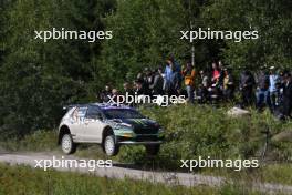 20, Oliver Solberg, Elliott Edmonson, Toksport WRT, Skoda Fabia RS 01-04.08.2024. World Rally Championship, Rd 9, Rally Finalnd, Jyvaskyla. www.xpbimages.com, EMail: requests@xpbimages.com © Copyright: XPB Images